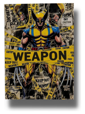 Cuadro Wolverine 696 30x40 Mdf Memoestampados