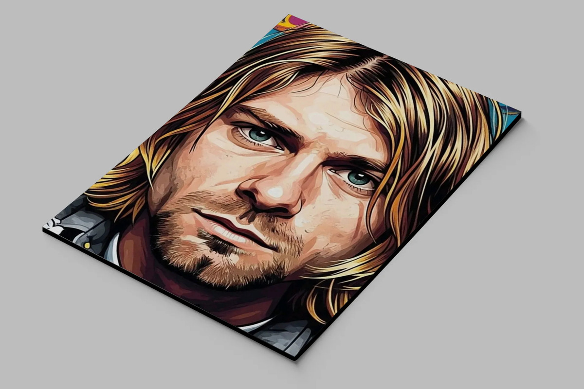 Cuadro Kurt Cobain 700 70x100 Mdf Memoestampados - Imagen 2