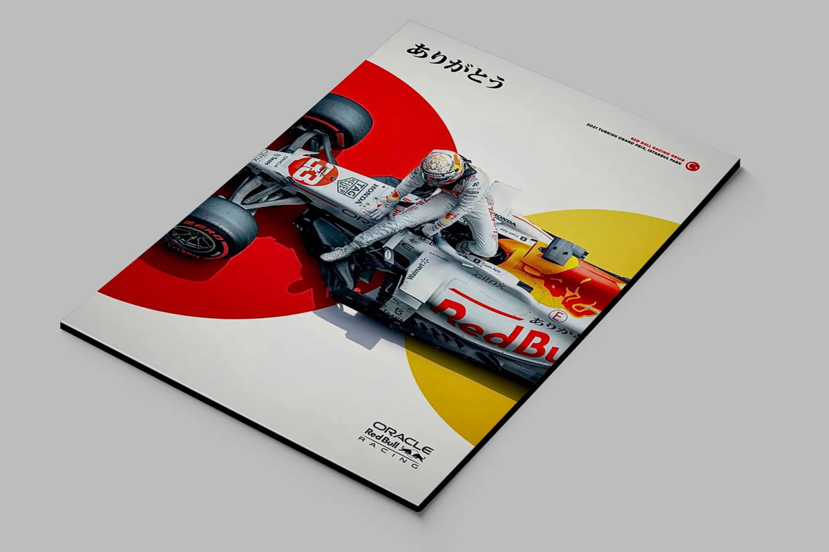 Cuadro Oracle Red Bull Racing 673 70x100 Mdf Memoestampados - Imagen 2