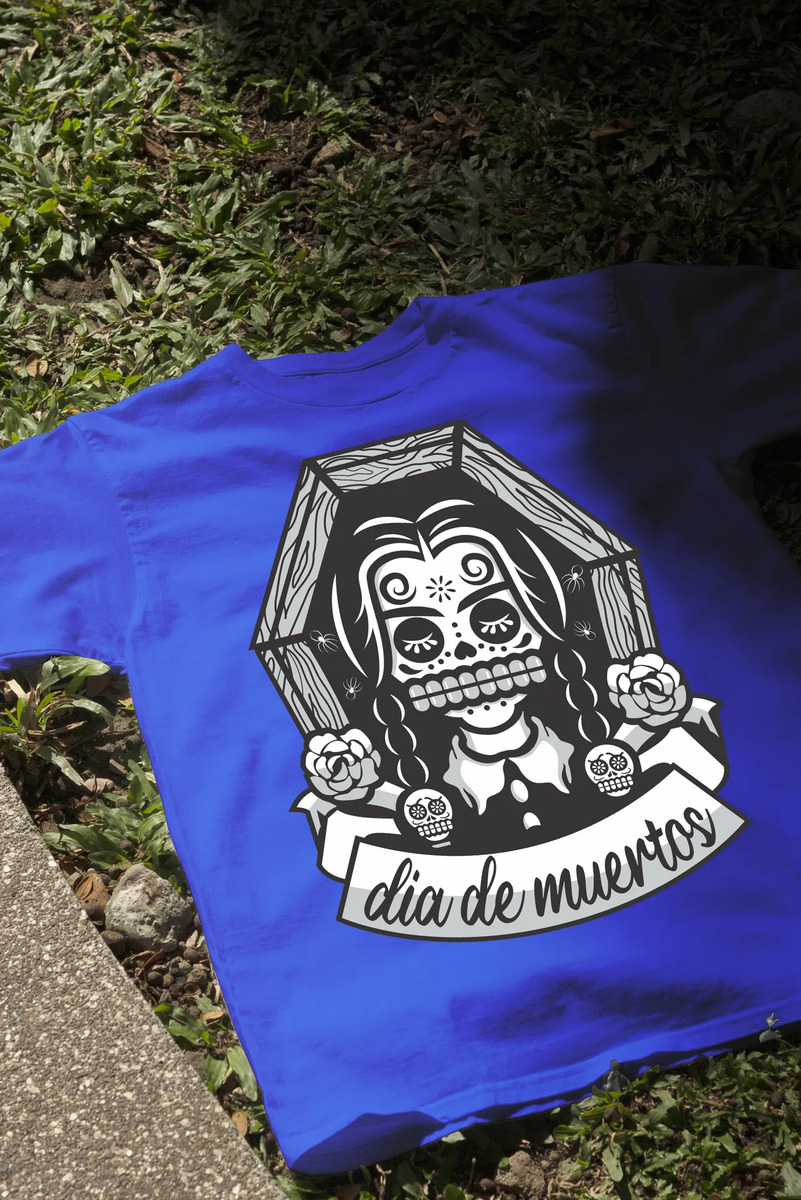 Remera: Dia De Muertos Merlina Memoestampados - Imagen 3