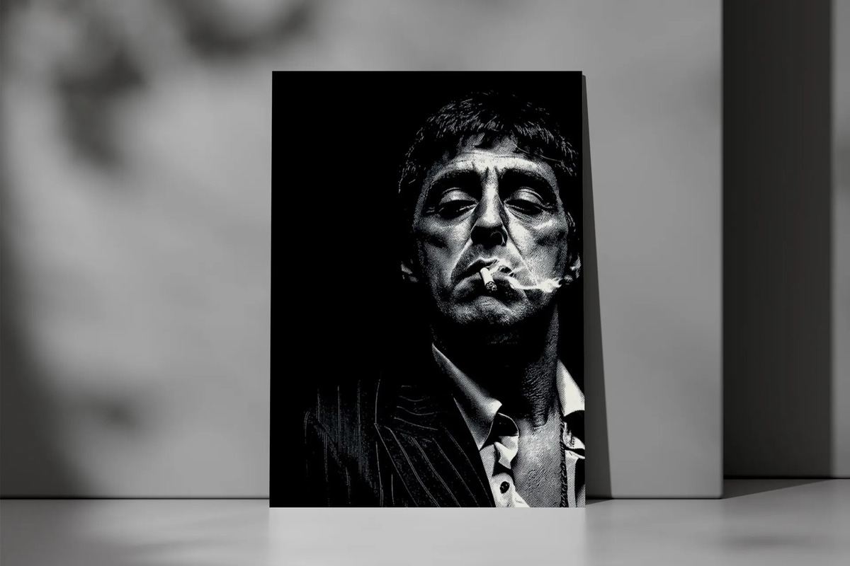 Cuadro Tony Montana 757 50x70 Mdf Memoestampados - Imagen 3