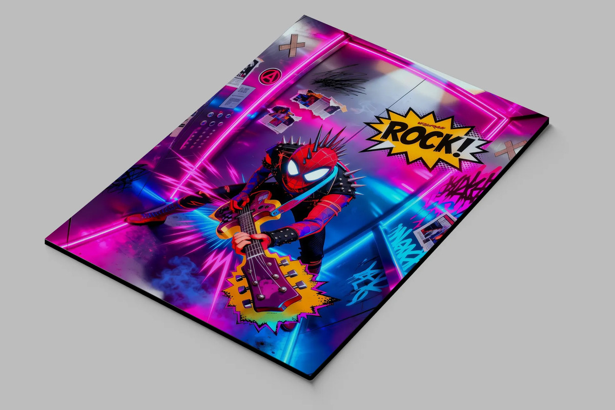Cuadro Spiderman Punk 767 40x30 Mdf Memoestampados - Imagen 3