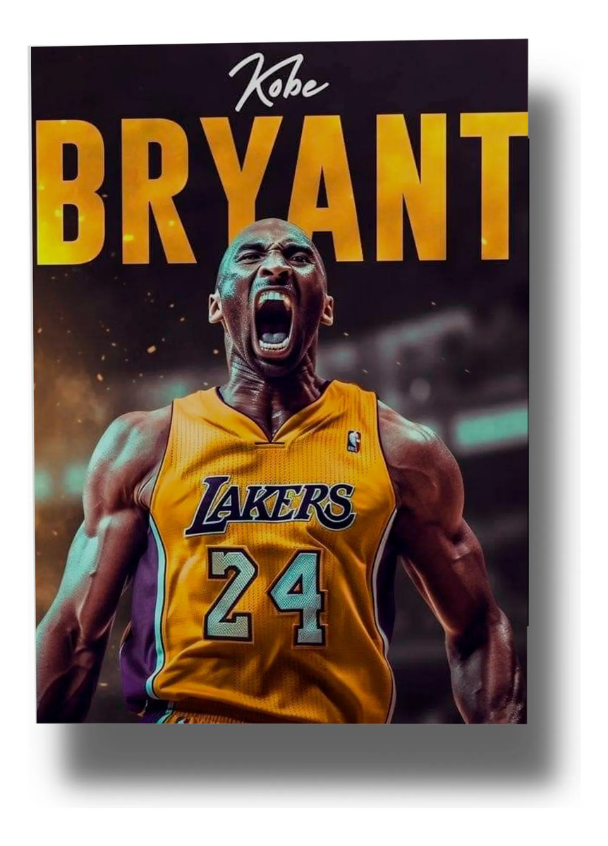 Cuadro Kobe Bryant 776 70x100 Mdf Memoestampados