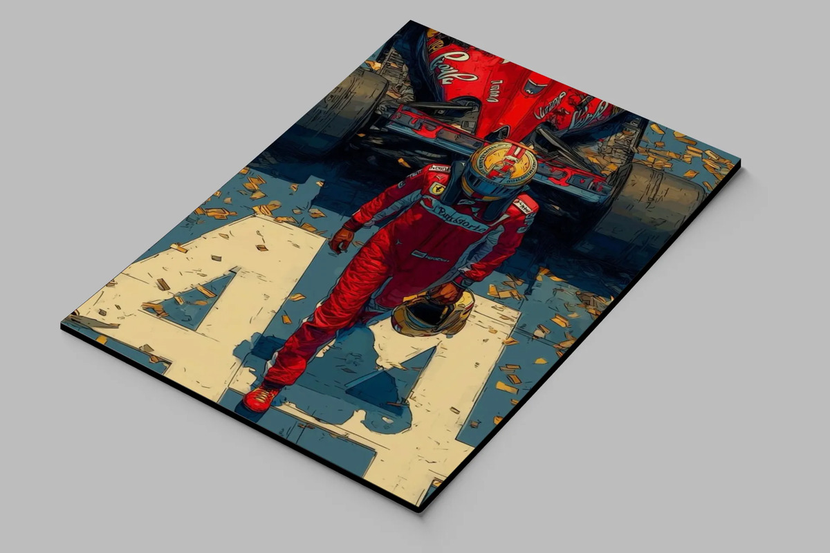 Cuadro Lewis Hamilton 687 50x70 Mdf Memoestampados - Imagen 2