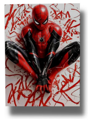 Cuadro Spiderman 760 50x70 Mdf Memoestampados