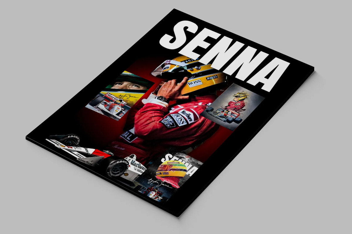 Cuadro Ayrton Senna 720 40x53 Mdf Memoestampados - Imagen 2