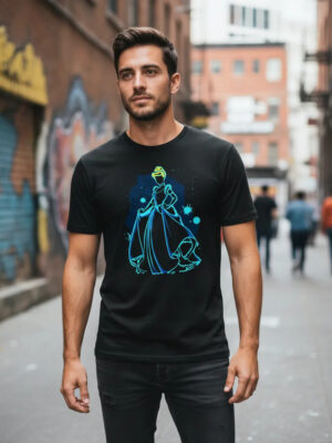 Remera: Cenicienta Acuarela Memoestampados