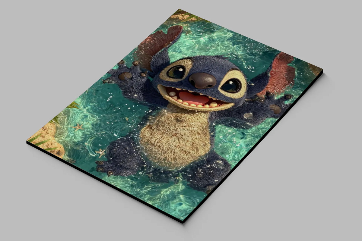 Cuadro Stitch Piscina 693 70x100 Mdf Memoestampados - Imagen 2