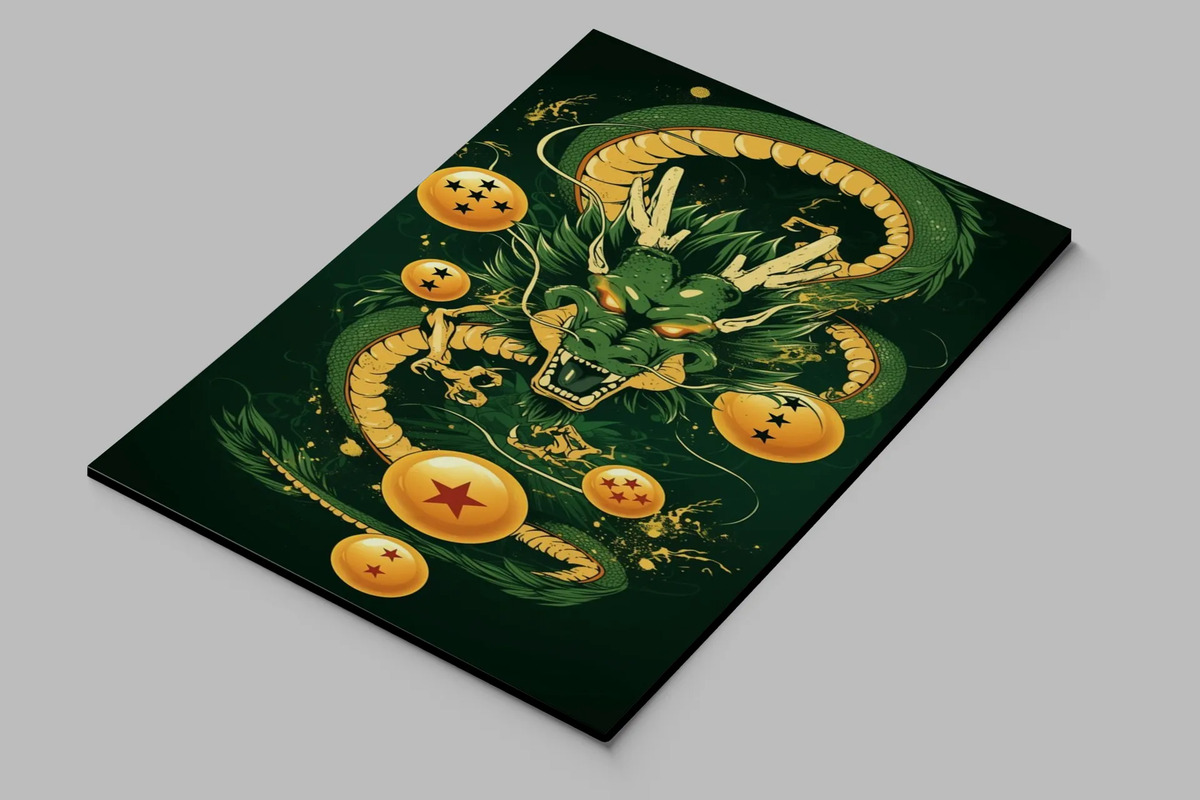 Cuadro Shenlong Dragon Ball 729 50x70 Mdf Memoestampados - Imagen 3
