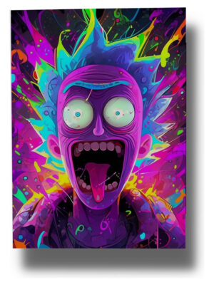 Cuadro Rick Sánchez Psico 741 50x70 Mdf Memoestampados