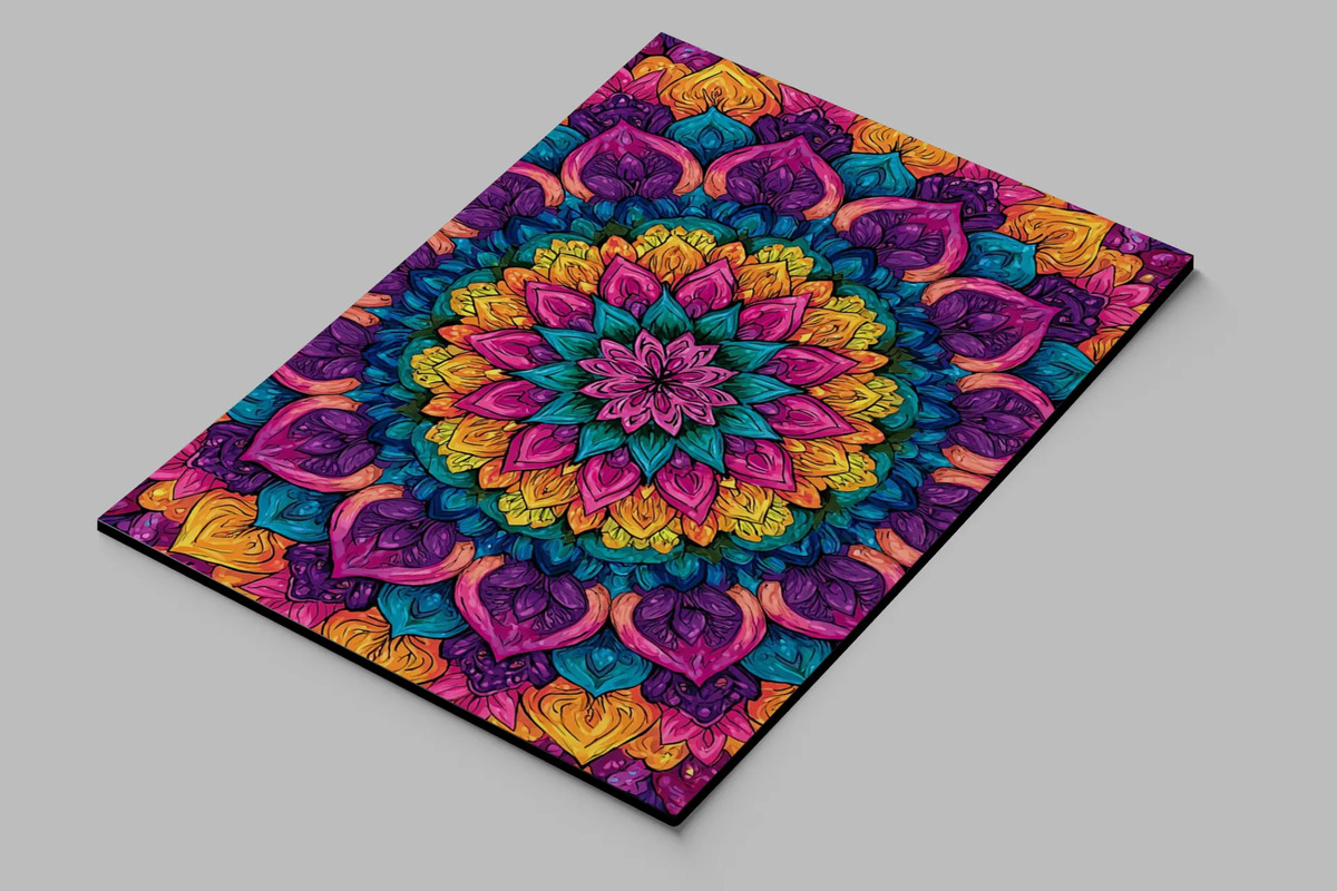 Cuadro Mandala 678 40x30 Mdf Memoestampados - Imagen 3