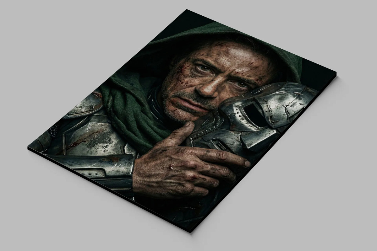 Cuadro Doctor Doom 682 40x30 Mdf Memoestampados - Imagen 3