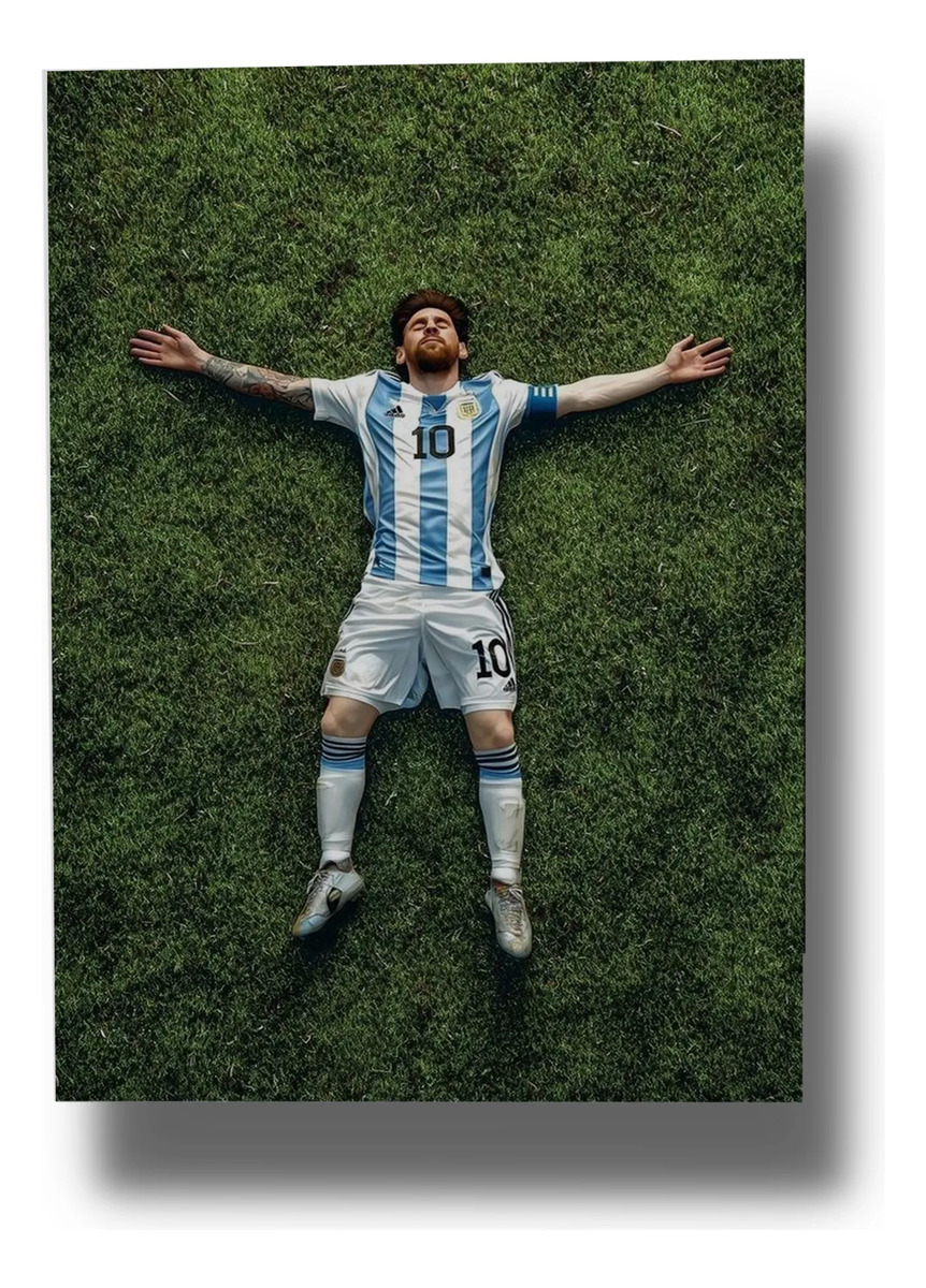 Cuadro Messi 733 40x30 Mdf Memoestampados