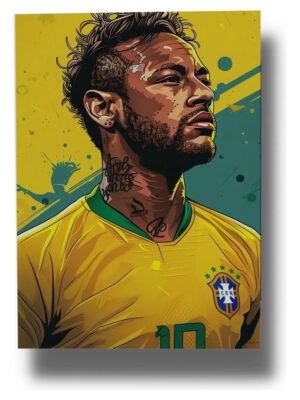 Cuadro Neymar 724 40x30 Mdf Memoestampados