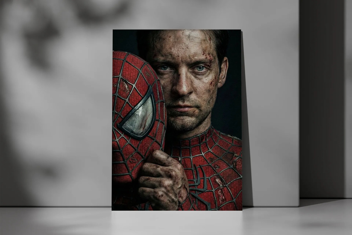 Cuadro 666 Peter Parker Spider-man 50x70 Mdf Memoestampados - Imagen 3