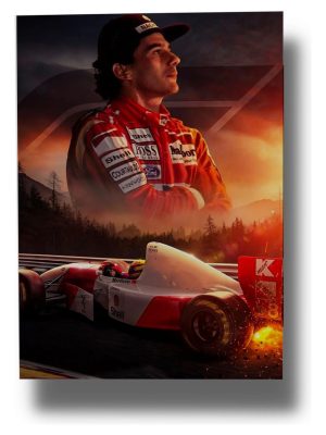 Cuadro Ayrton Senna 783 70x100 Mdf Memoestampados