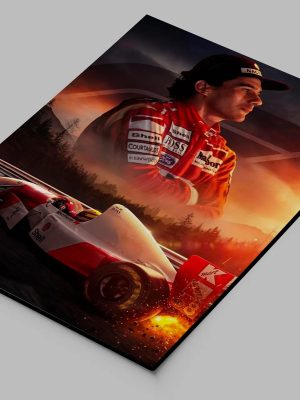 Cuadro Ayrton Senna 783 50x70 Mdf Memoestampados