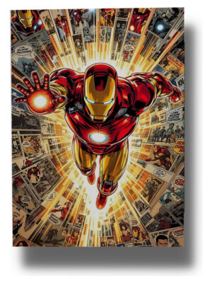 Cuadro 668 Iron Man Vengadores 40x30 Mdf Memoestampados