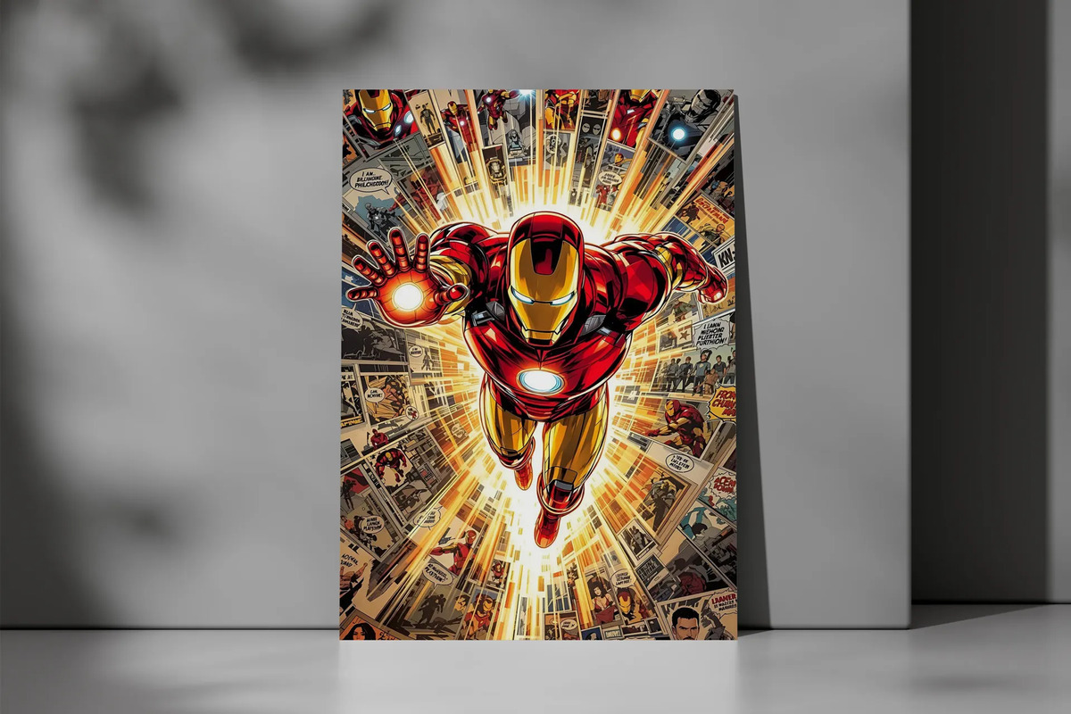 Cuadro 668 Iron Man Vengadores 40x30 Mdf Memoestampados - Imagen 3