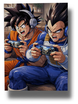 Cuadro Goku Y Vegetta 855 50x70 Mdf Memoestampados
