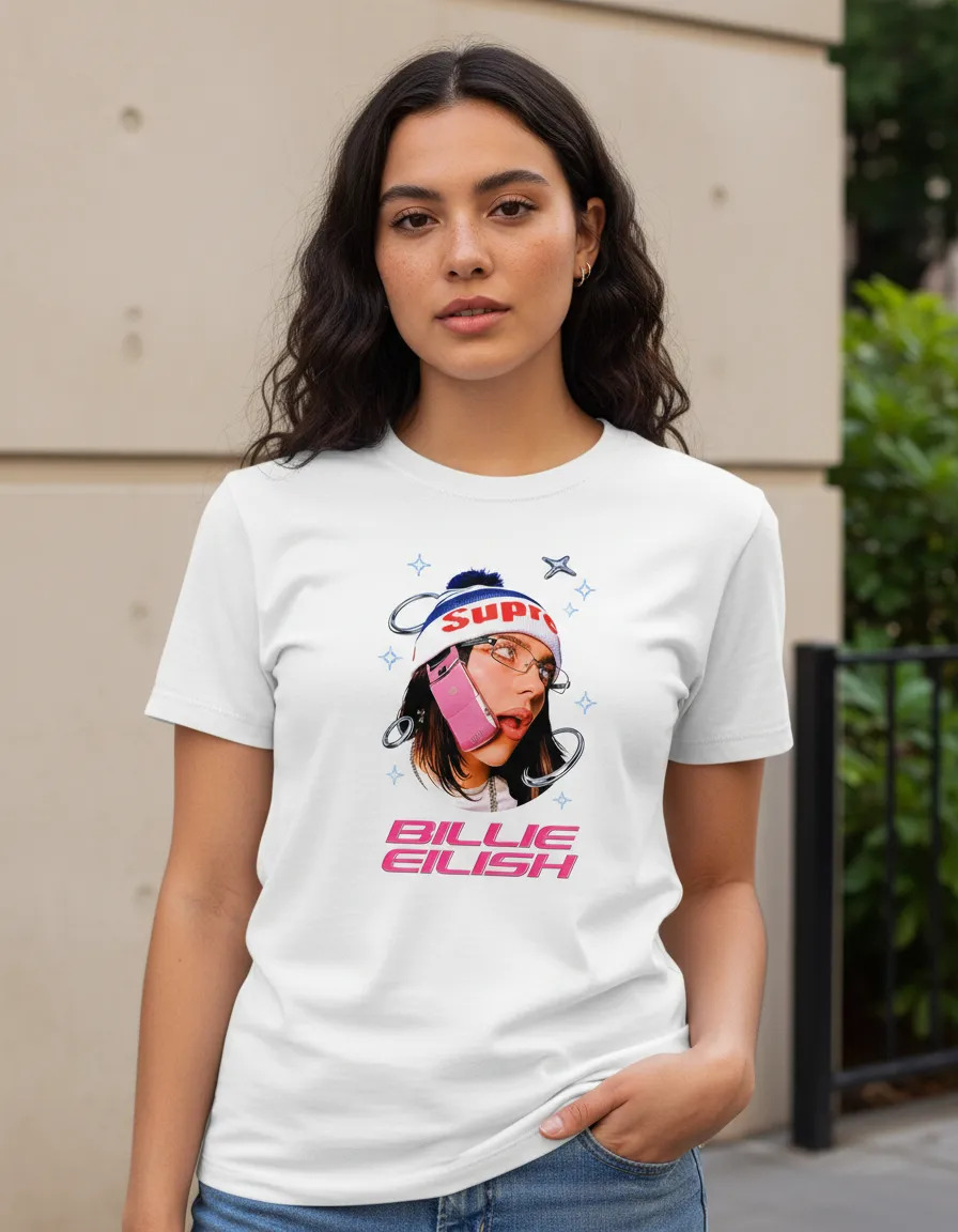 Remera: Billie Eilish 06 Memoestampados - Imagen 2