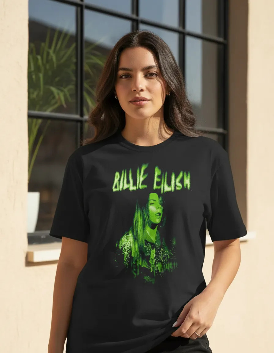 Remera: Billie Verde Memoestampados