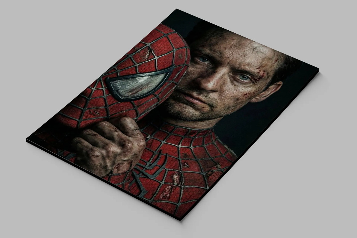 Cuadro 666 Peter Parker Spider-man 50x70 Mdf Memoestampados - Imagen 2