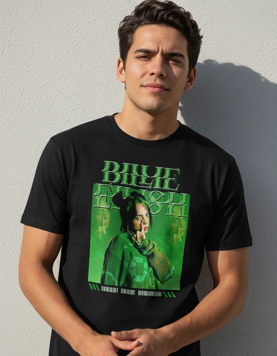 Remera: Billie Eilish 08 Memoestampados - Imagen 2