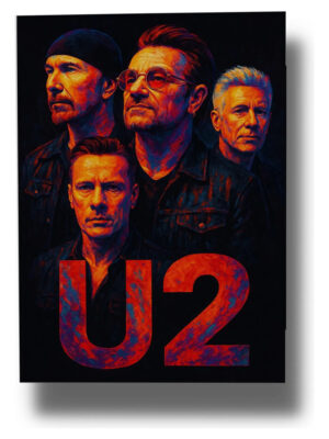 Cuadro U2 858 50x70 Mdf Memoestampados