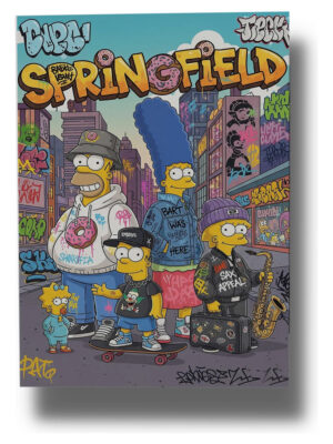 Cuadro Los Simpson 859 50x70 Mdf Memoestampados
