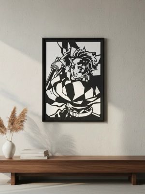 Cuadro Demon Slayer Kamado Tanjiro 2 Calado Memo Estampados