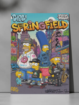 Cuadro Decorativo Los Simpson 859 Memo Estampados