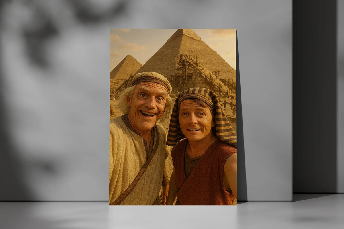 Cuadro Doc Y Marty Piramide 860 50x70 Mdf Memoestampados - Imagen 2