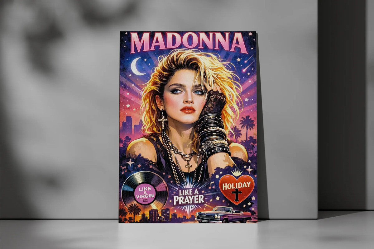 Cuadro Madonna 857 70x100 Mdf Memoestampados - Imagen 2