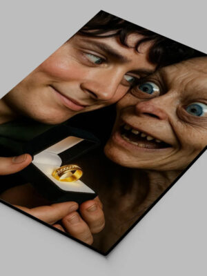 Cuadro Decorativo Hobbit Y Frodo 30x40 863 Memo Estampados