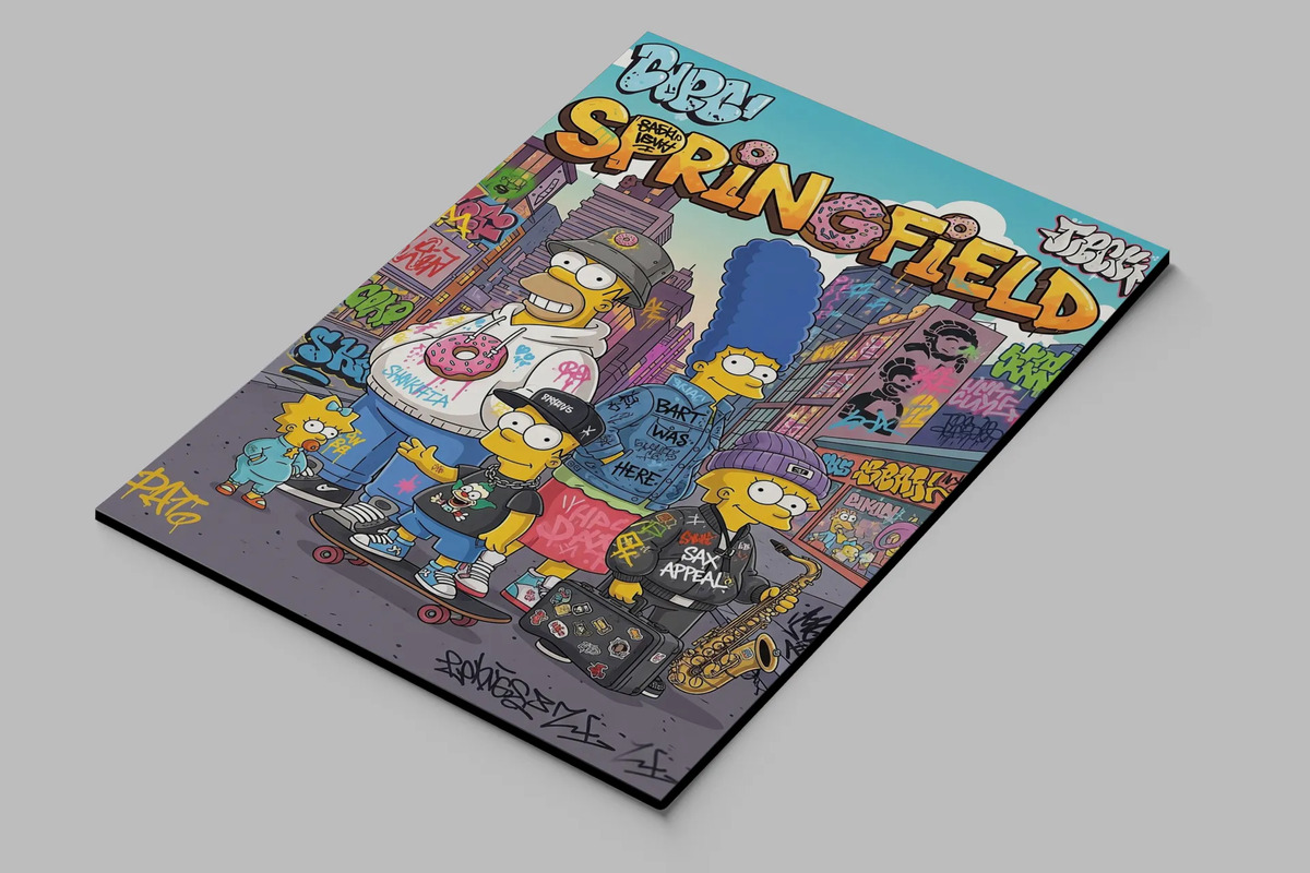 Cuadro Los Simpson 859 40x53 Mdf Memoestampados - Imagen 2
