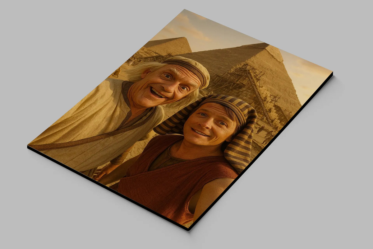 Cuadro Doc Y Marty Piramide 860 50x70 Mdf Memoestampados