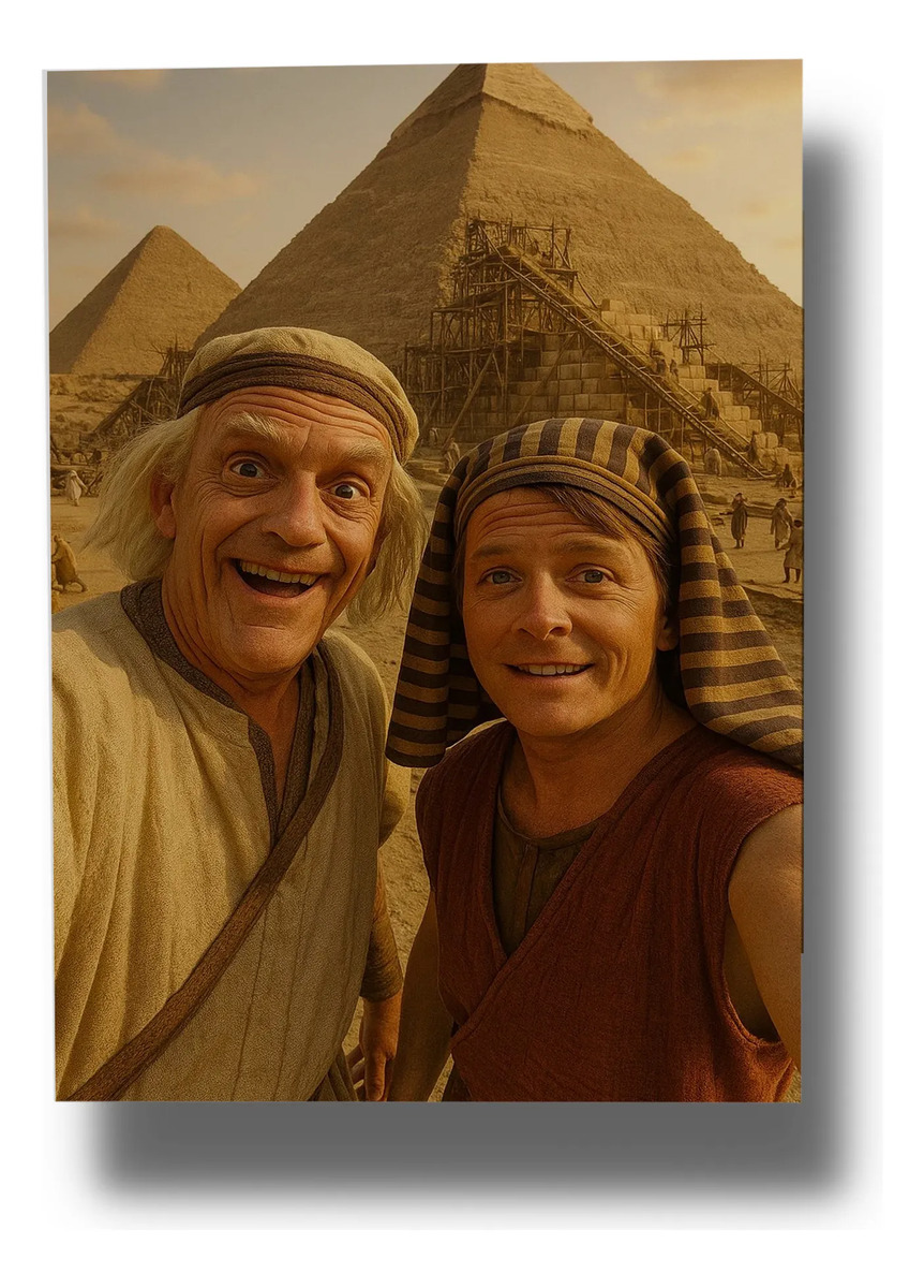 Cuadro Doc Y Marty Piramide 860 70x100 Mdf Memoestampados