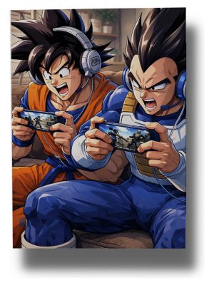 Cuadro Vegeta Y Goku 855 30x40 Mdf Memoestampados