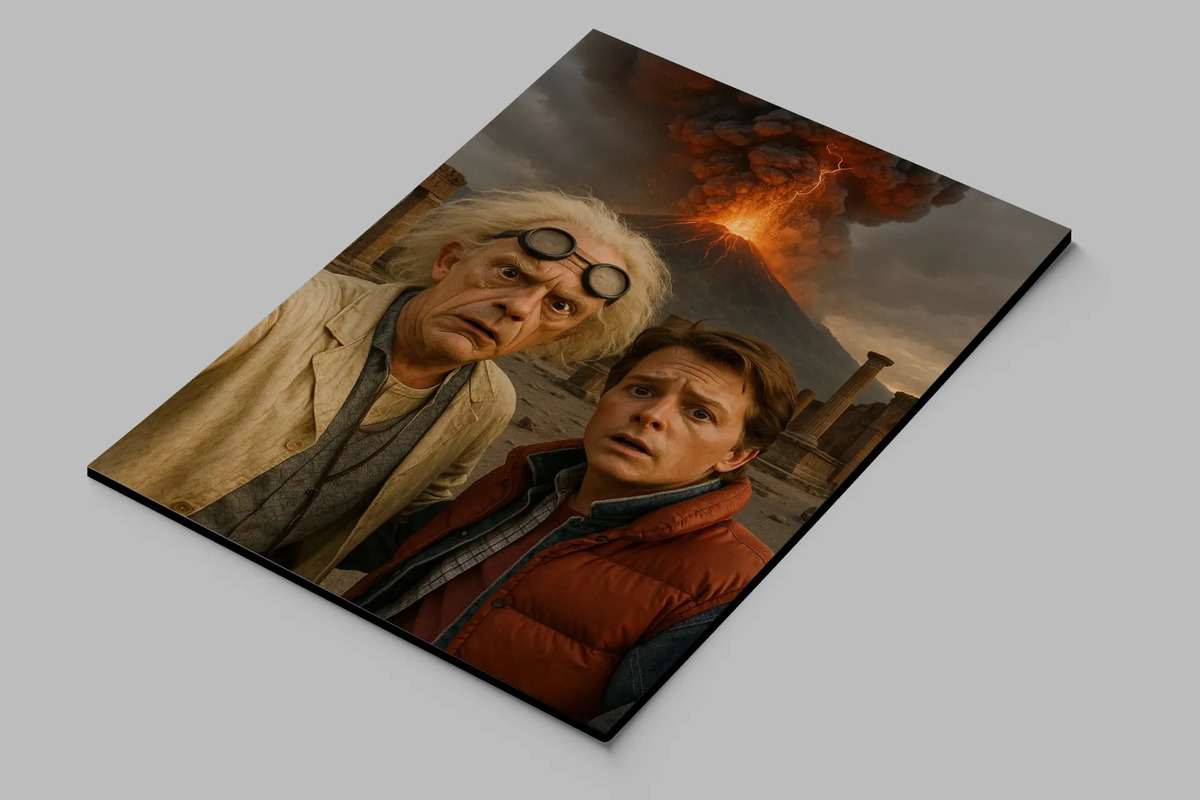 Cuadro Doc Y Marty Volcan 861 70x100 Mdf Memoestampados