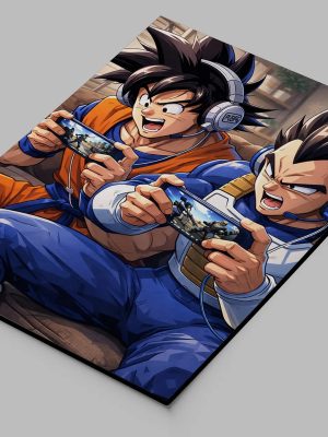 Cuadro Vegeta Y Goku 70x100 Mdf Memoestampados