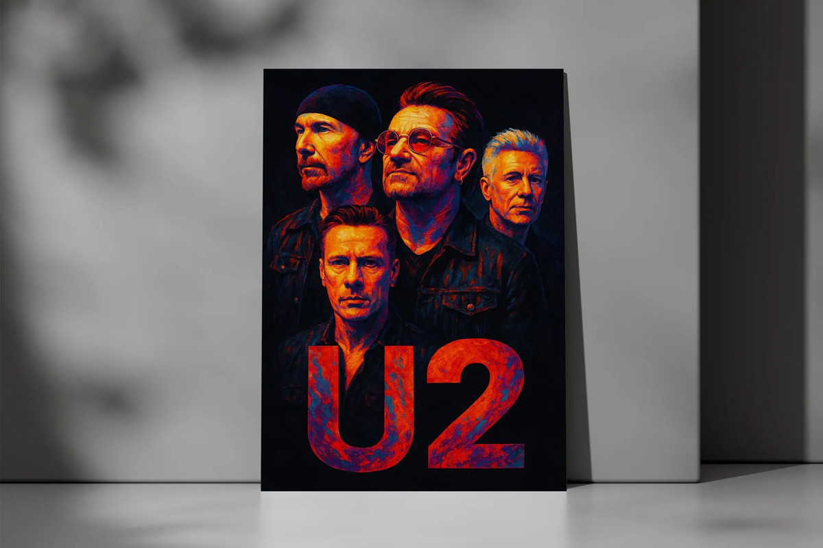 Cuadro U2 858 40x53 Mdf Memoestampados - Imagen 3
