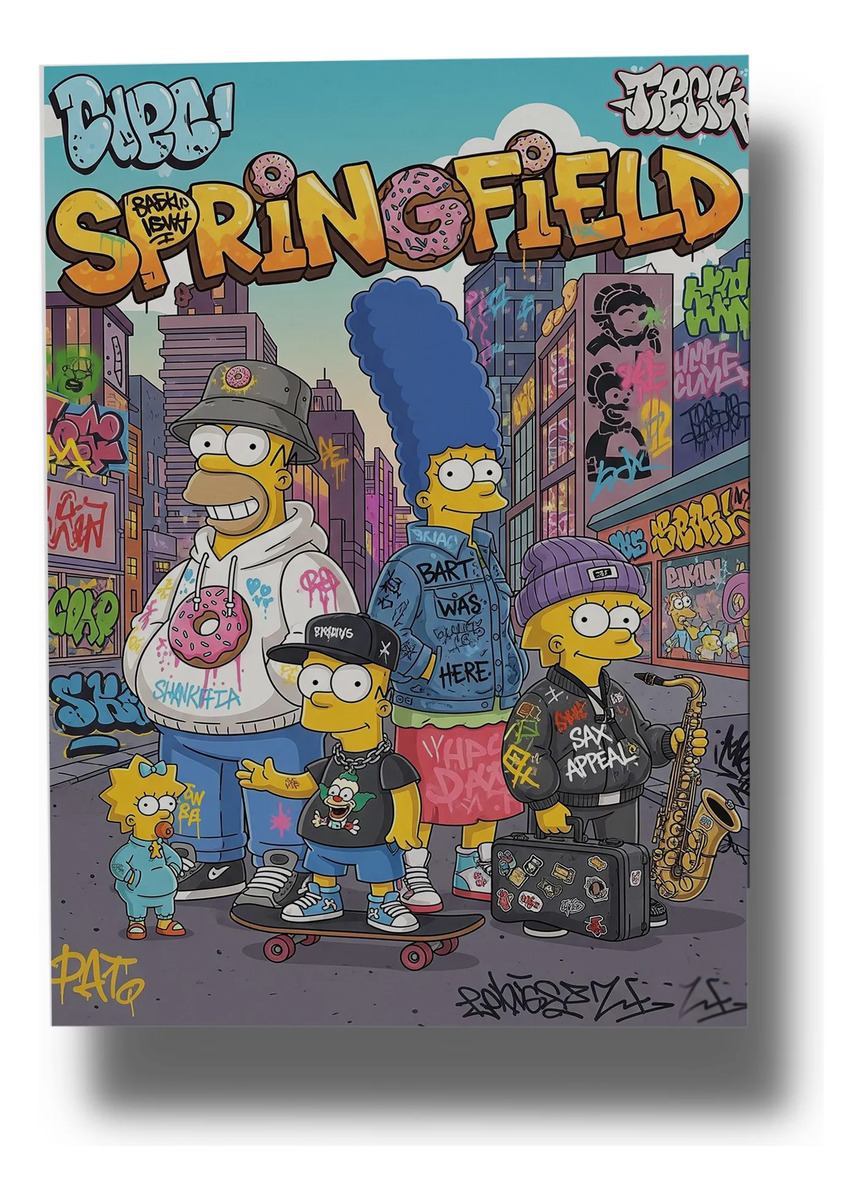 Cuadro Los Simpson 859 40x53 Mdf Memoestampados - Imagen 3