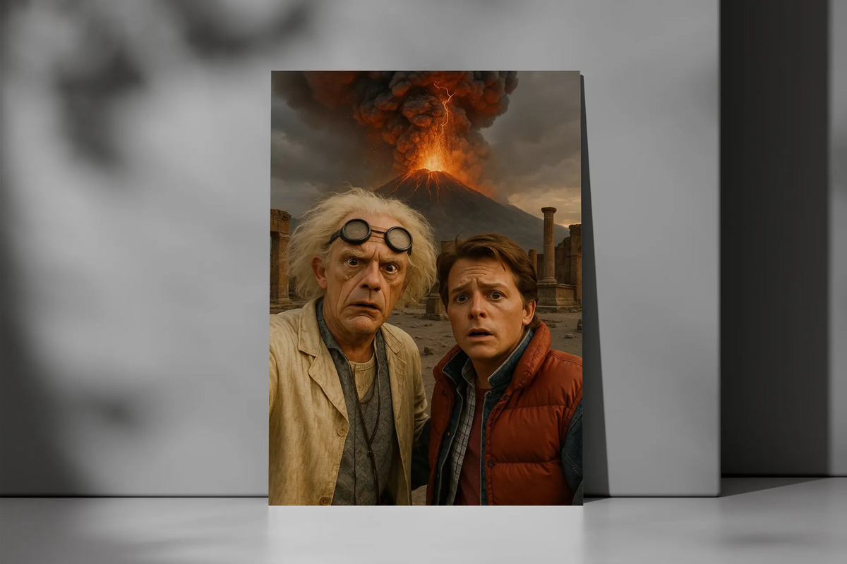 Cuadro Doc Y Marty Volcan 861 70x100 Mdf Memoestampados - Imagen 3