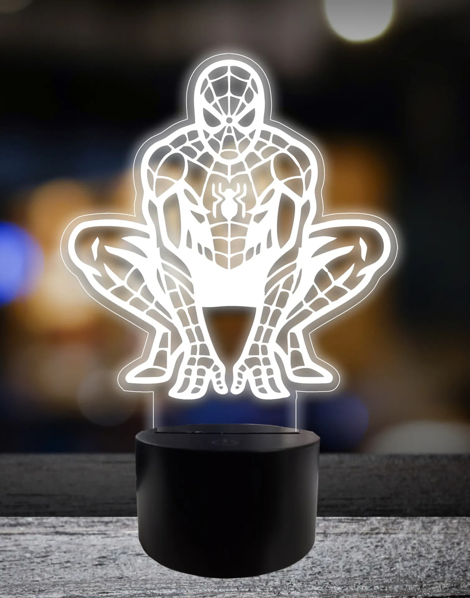 Lámpara Spiderman 15cm Memoestampados