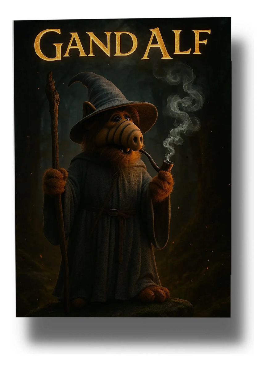 Cuadro Decorativo Gandalf 874 30x40 Memoestampados