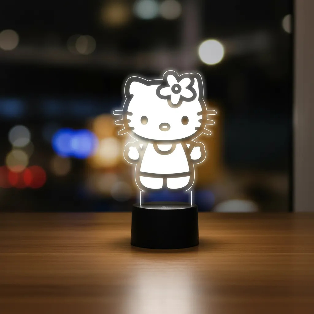 Lámpara Hello Kitty 15cm Memoestampados - Imagen 3
