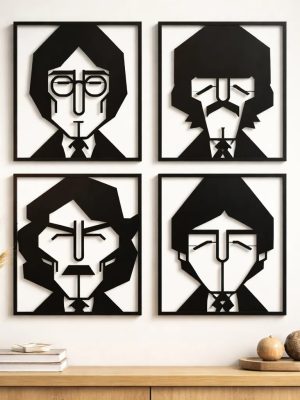 Cuadro The Beatles Cuadruple 80x60 Memo Estampados