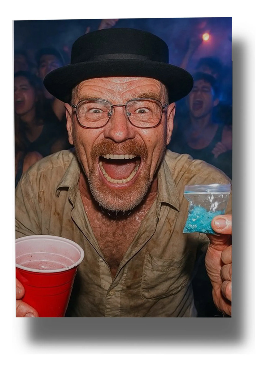 Cuadro Heisenberg Fiesta 879 50x70 Mdf Memoestampados