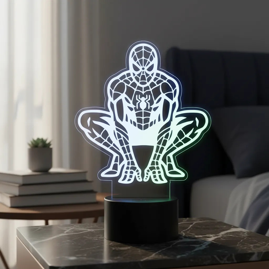 Lámpara Spiderman 15cm Memoestampados - Imagen 2